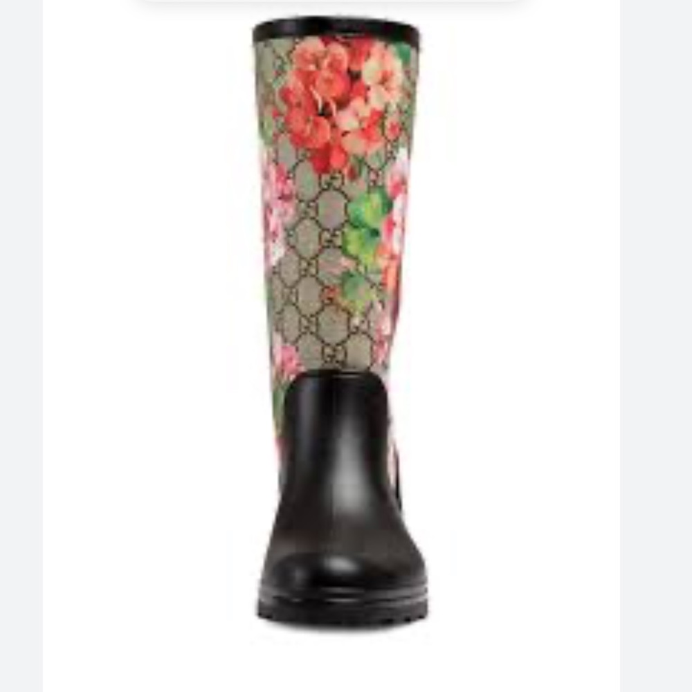 Pristine Gucci Prato Gg Blooms Rain Boot - Picture 4 of 10